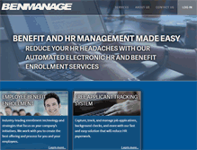 Tablet Screenshot of benmanage.com